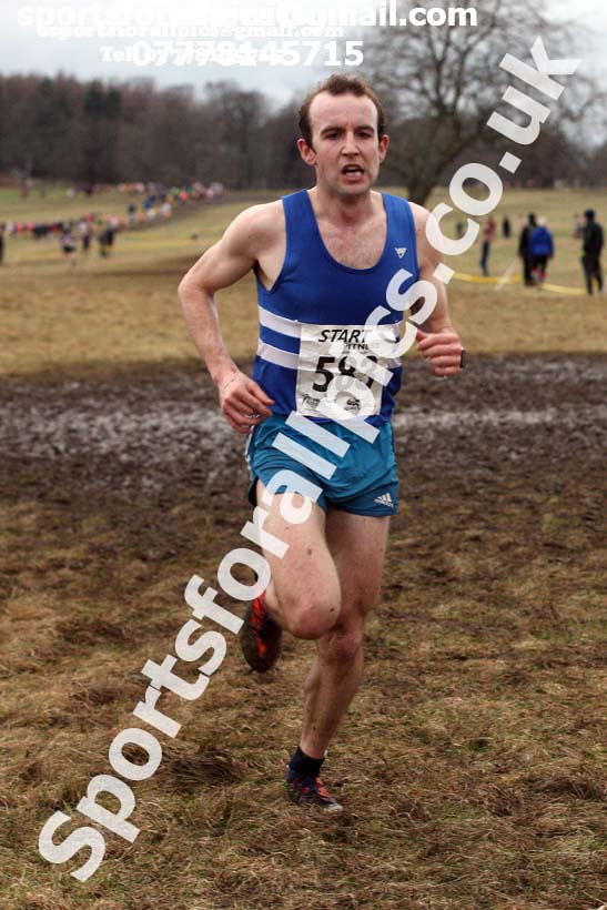 Senior men, 2018 Northern Cross Country Champs., Harewood House, Leeds. Photo: David T. Hewitson/Sports for All Pics